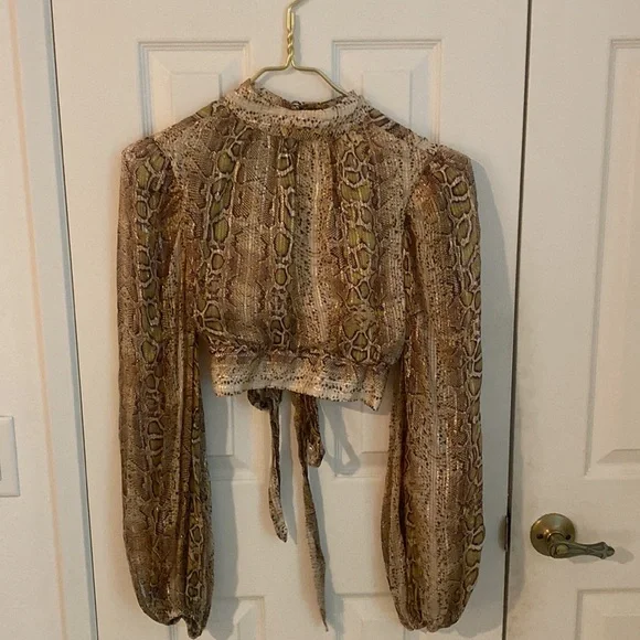 ROCOCO SAND Rhea Mini Skirt set in Snake Multi - Picture 15 of 16